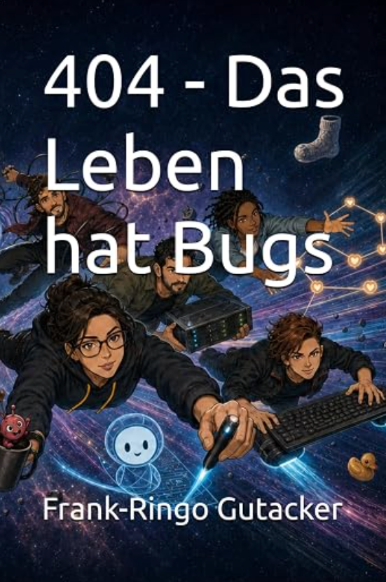 Cover des Taschenbuchs 404 – Das Leben hat Bugs von Frank-Ringo Gutacker